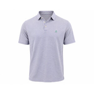 B. Draddy USA Men’s Striped Golf Polo Shirt Purple White XXL